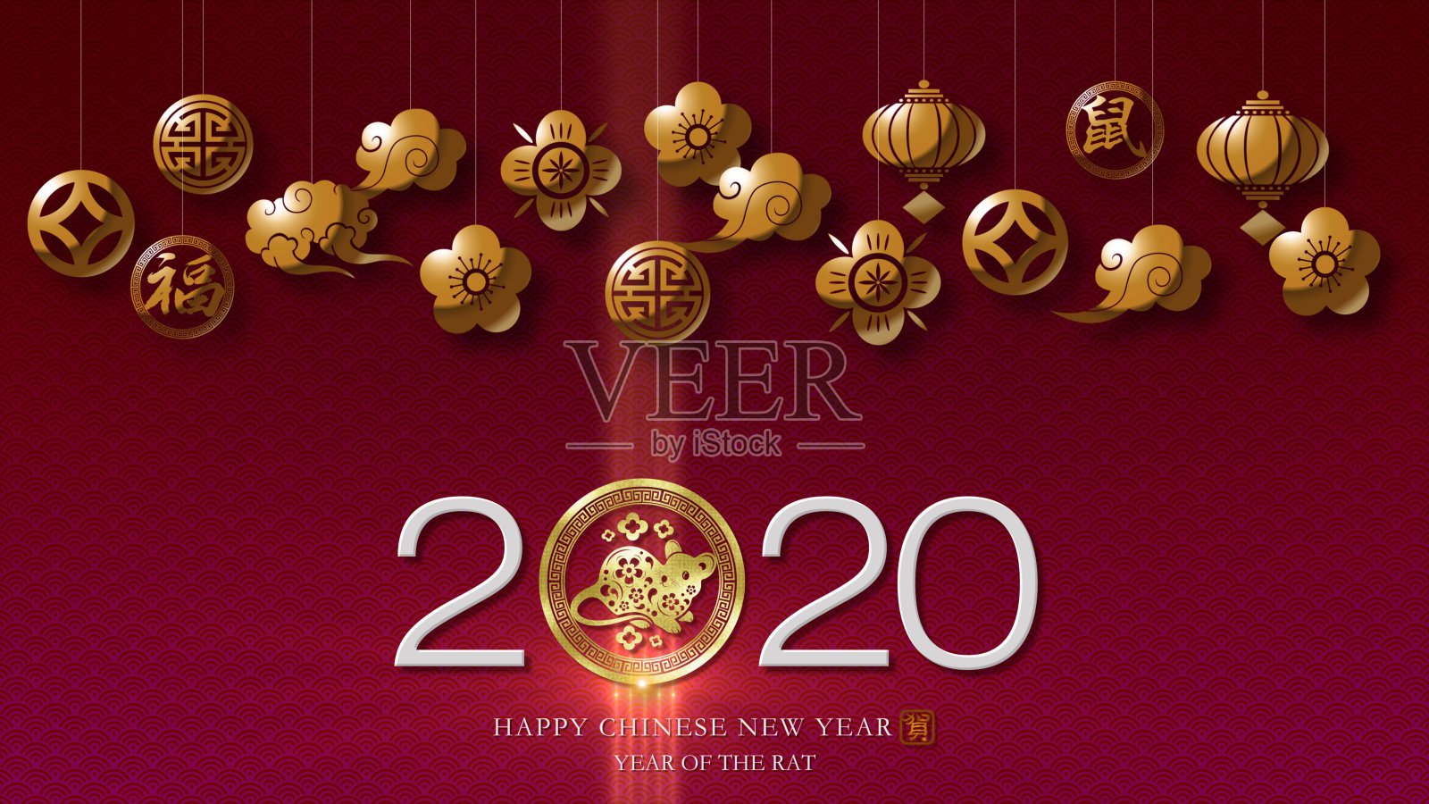 中国新年,鼠年2020照片摄影图片