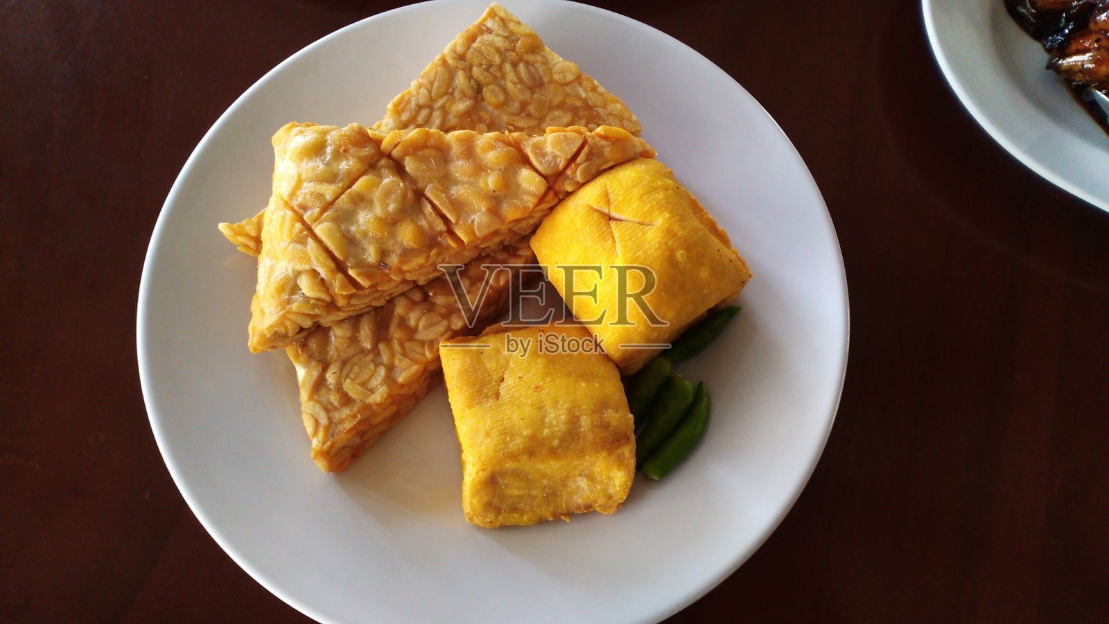 炸豆腐和豆豉照片摄影图片