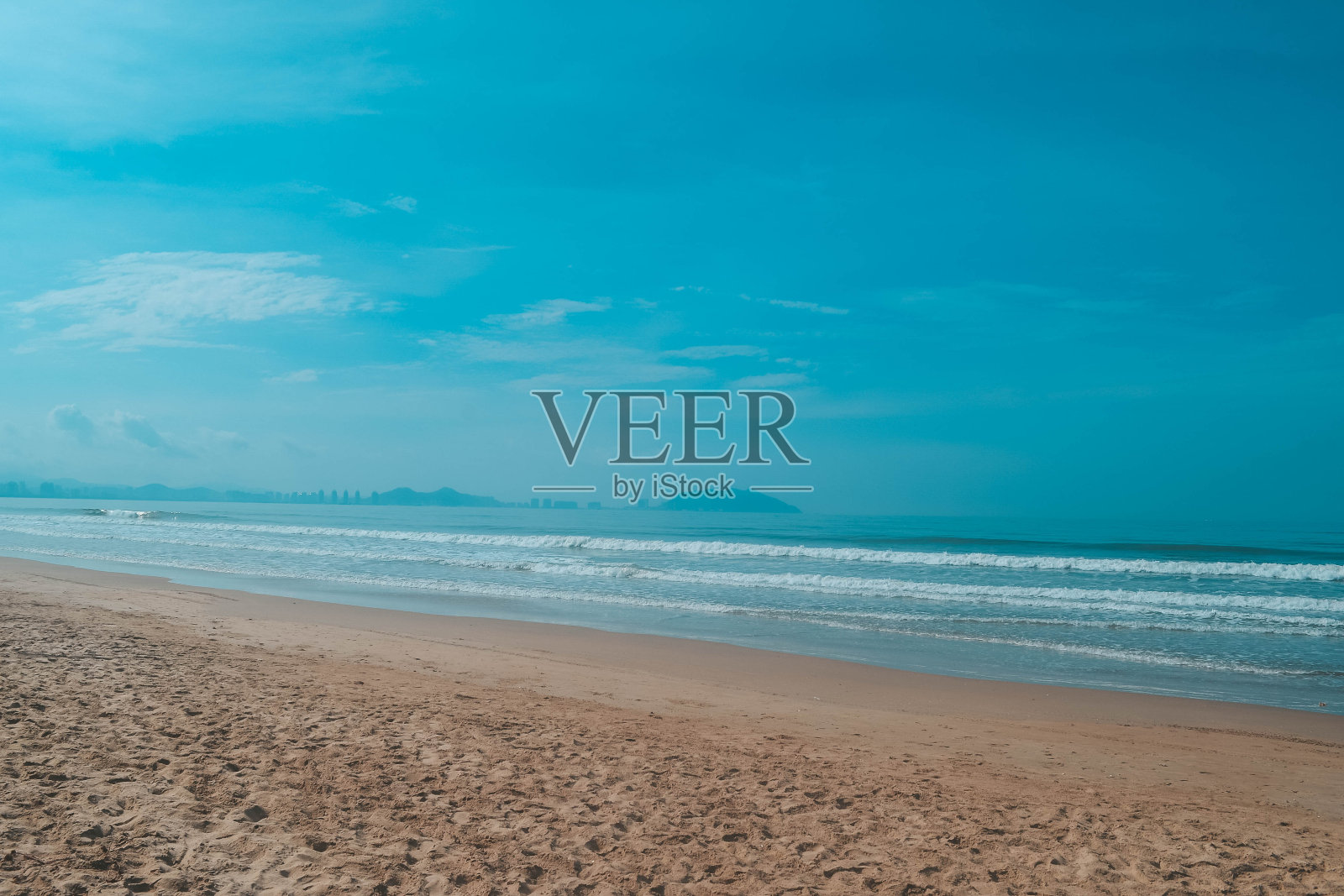 中国海南三亚湾沙滩照片摄影图片