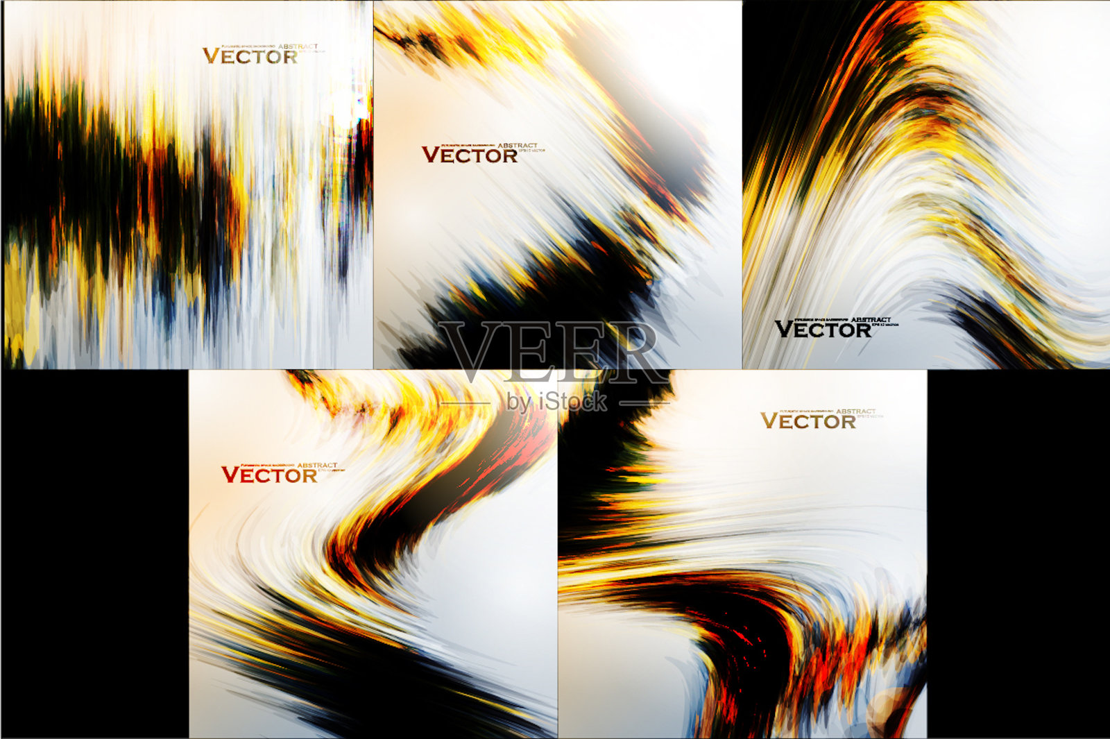 抽象的火焰示意图插画图片素材