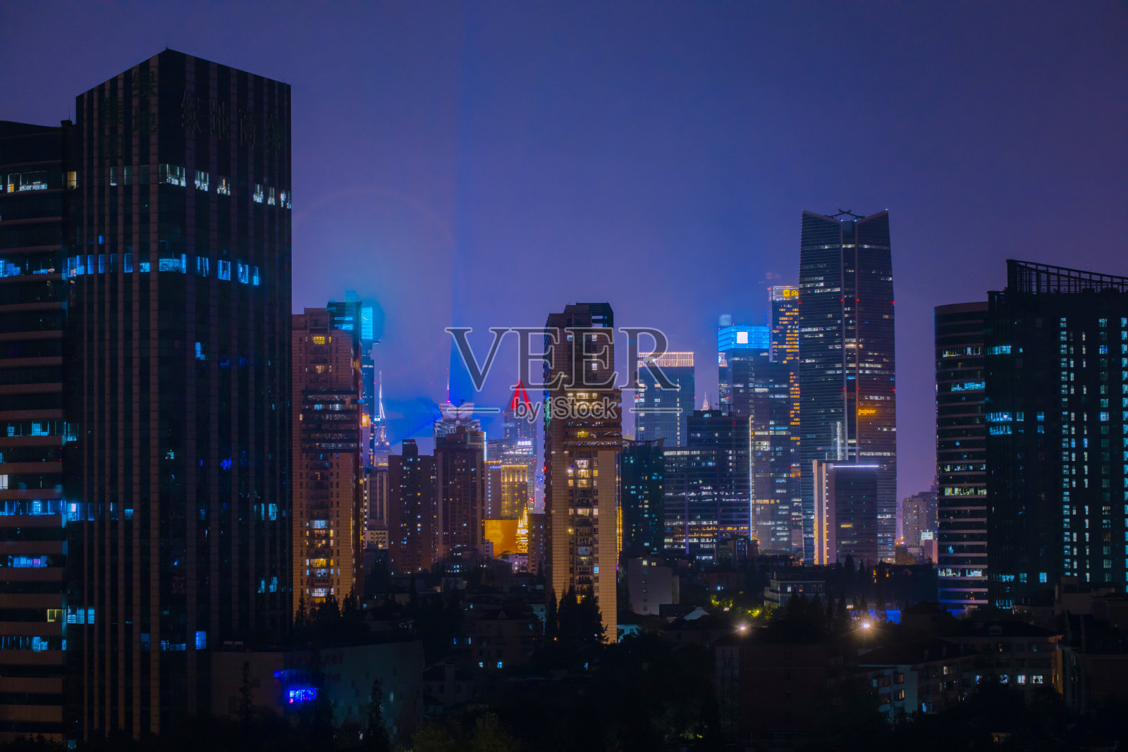 中国,繁荣,上海,夜景,魅力照片摄影图片