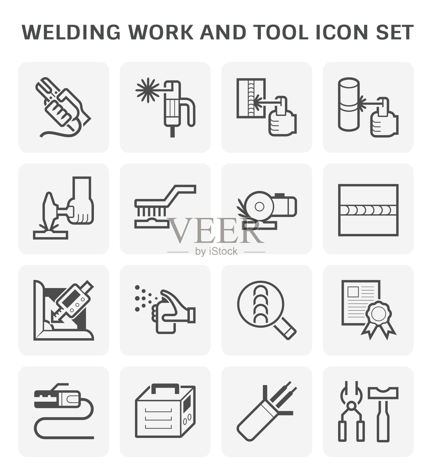 焊接工作图标图标素材
