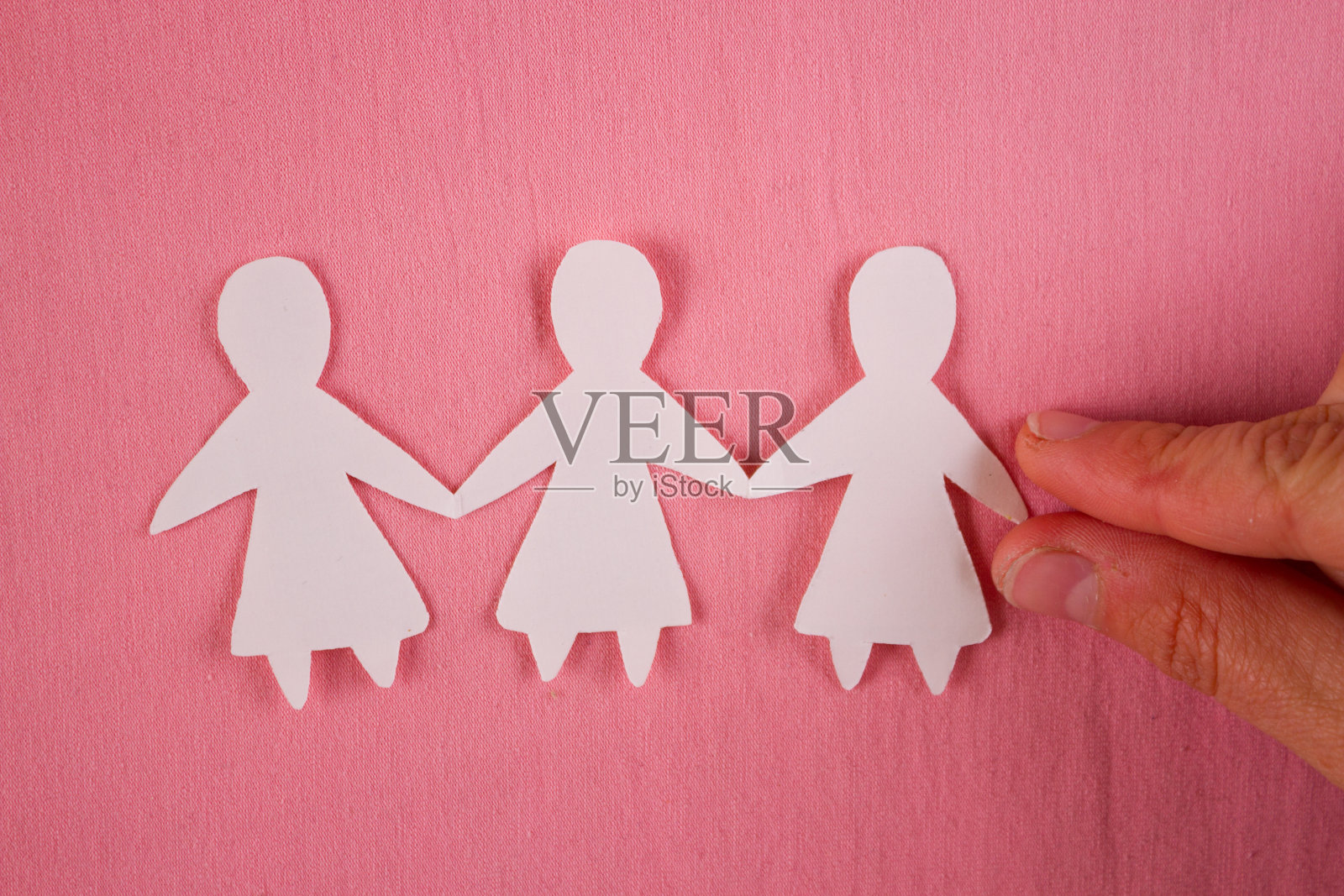 女人在一起。女性权力和团结的概念照片摄影图片