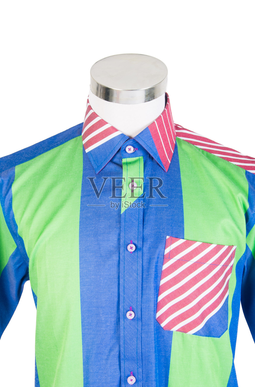 衬衫或孤立折叠的时尚男士衬衫照片摄影图片