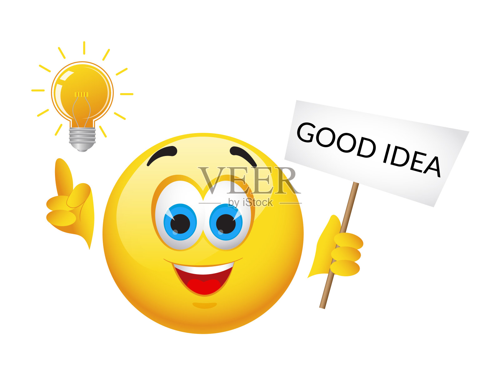 黄色的表情和表情符号图标素材