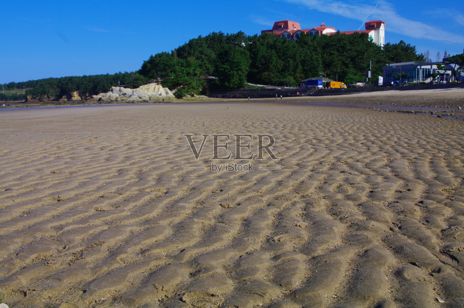 Buan县的Gappo Chaeseok河海滩照片摄影图片