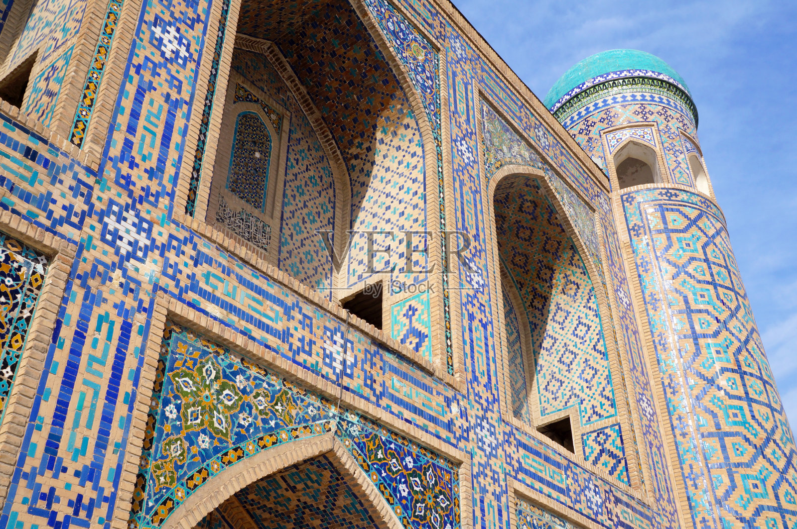 乌兹别克斯坦撒马尔罕的列吉斯坦广场照片摄影图片