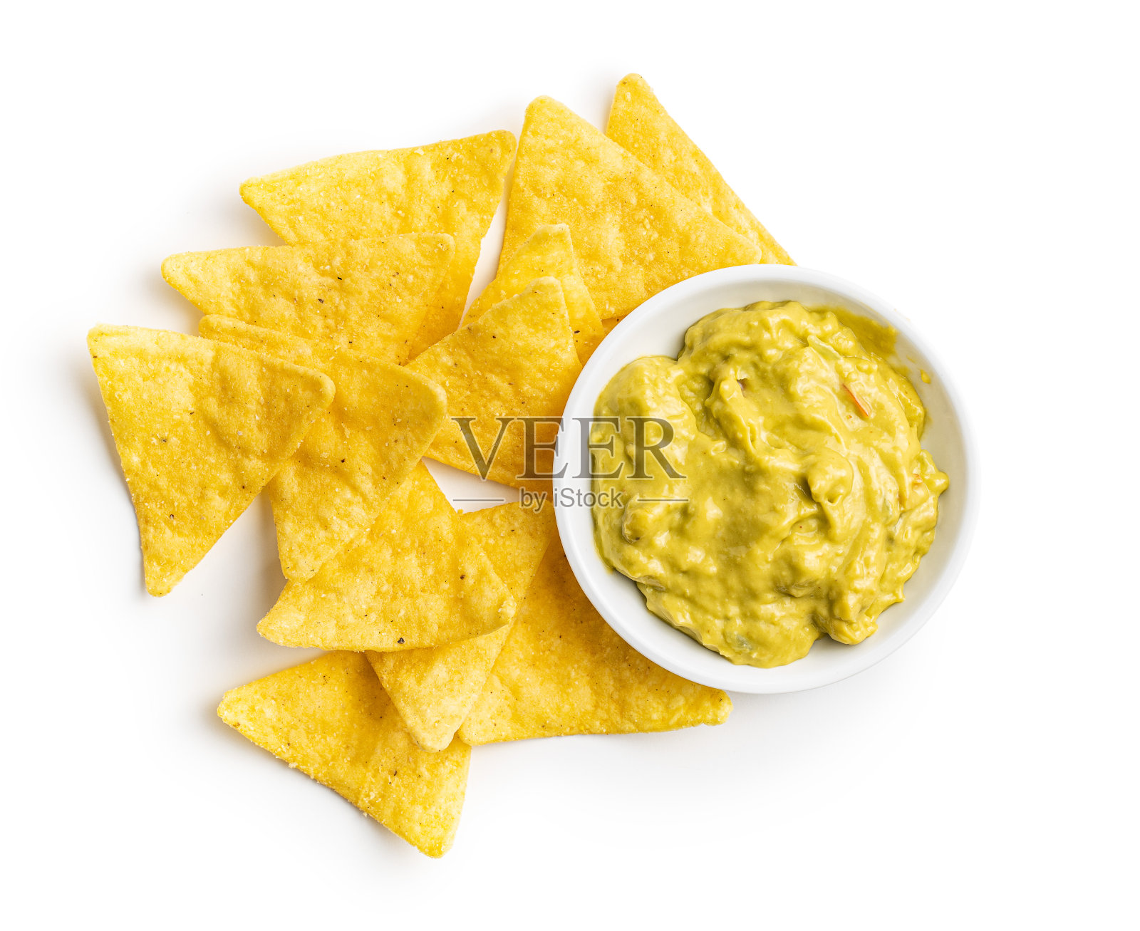 玉米玉米片芯片。黄色的玉米片。照片摄影图片