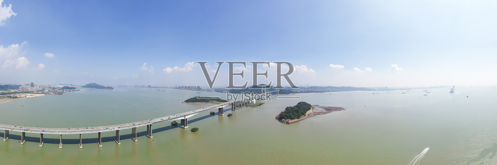 中国广东省南沙虎门大桥景色照片摄影图片