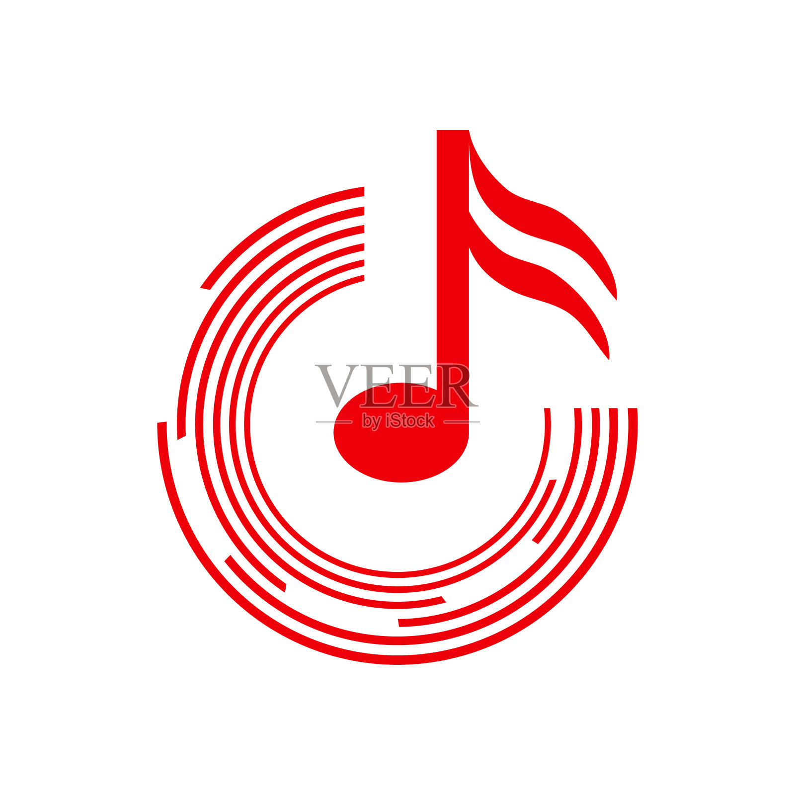 音乐图标。矢量插图。插画图片素材