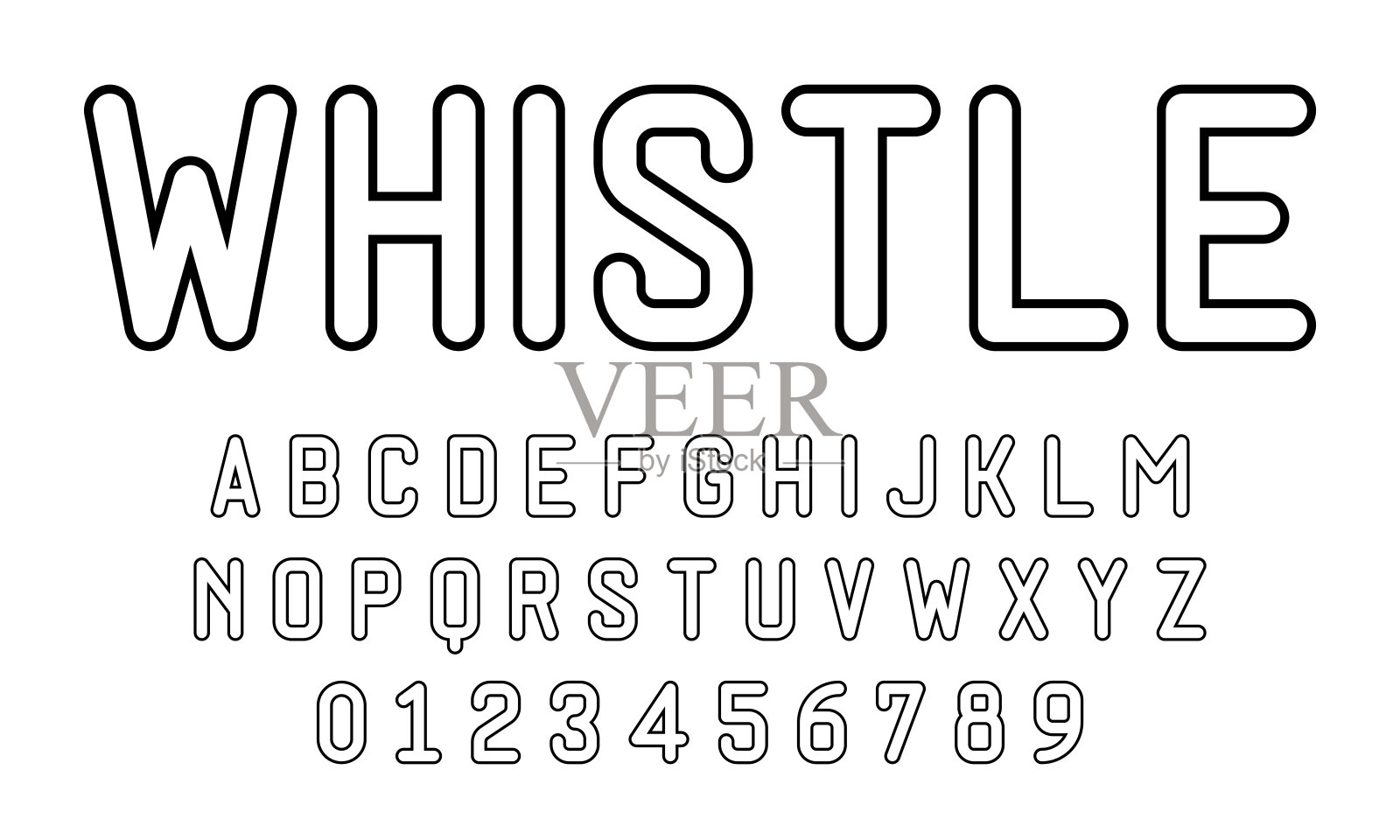 字符集字体现代设计插画图片素材