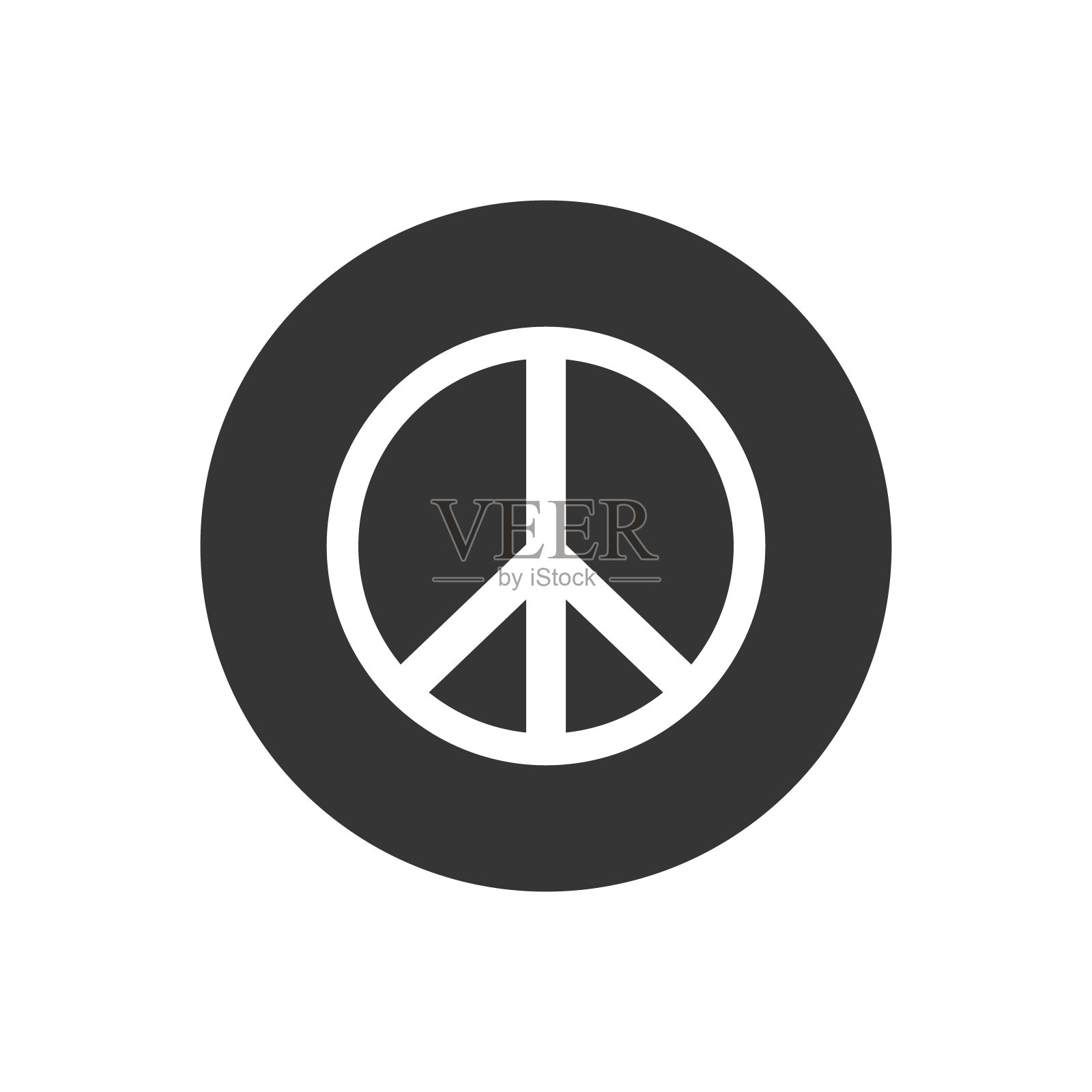 和平的标志。标志矢量图插画图片素材