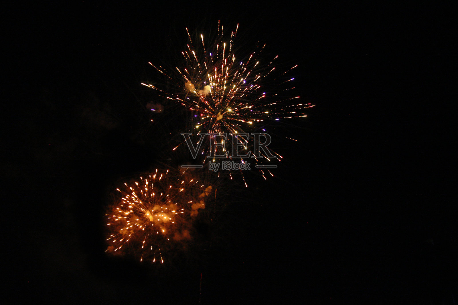 烟花照片摄影图片