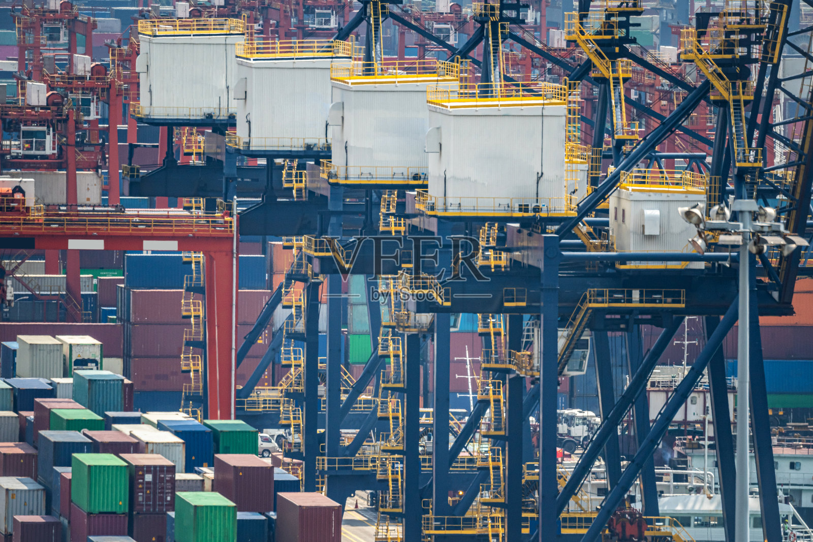 香港港口工程照片摄影图片