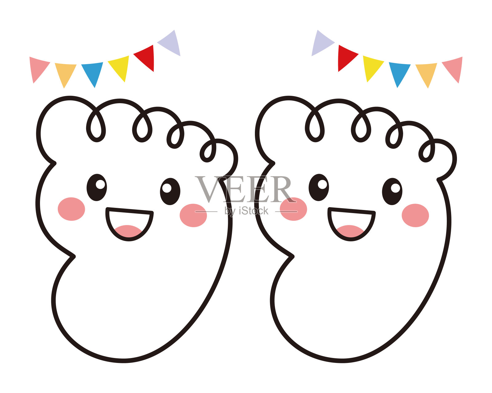 脚背字符矢量插图设计元素图片