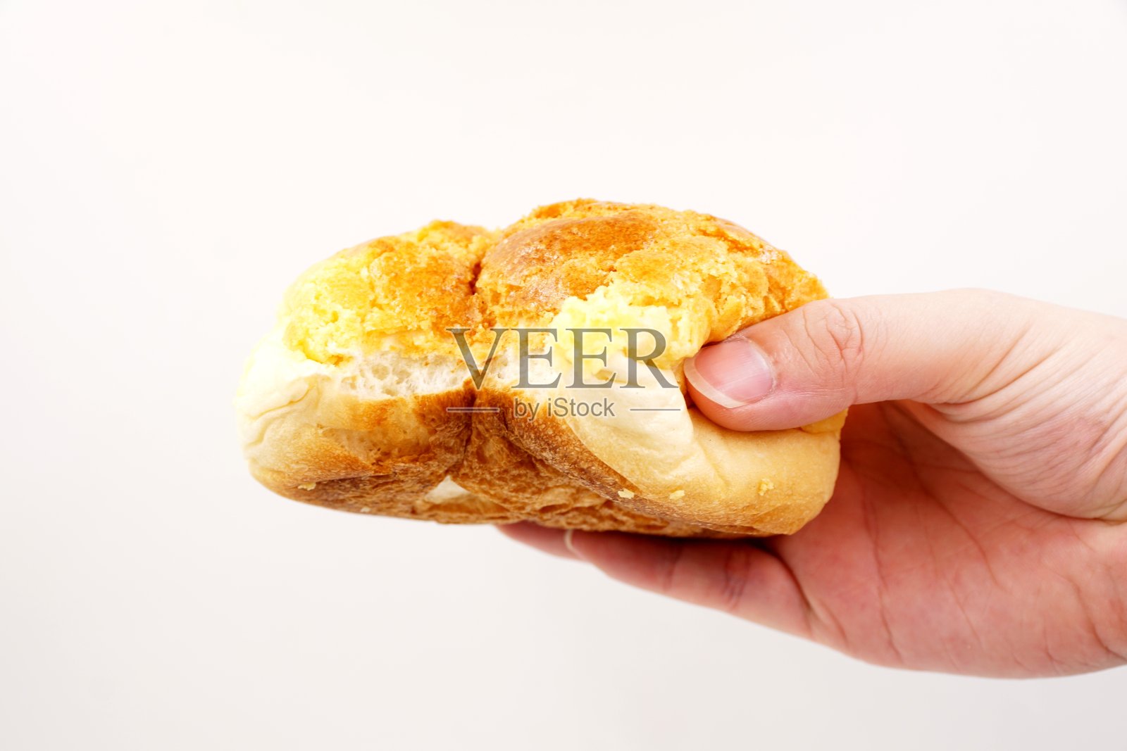 港式烤菠萝包照片摄影图片