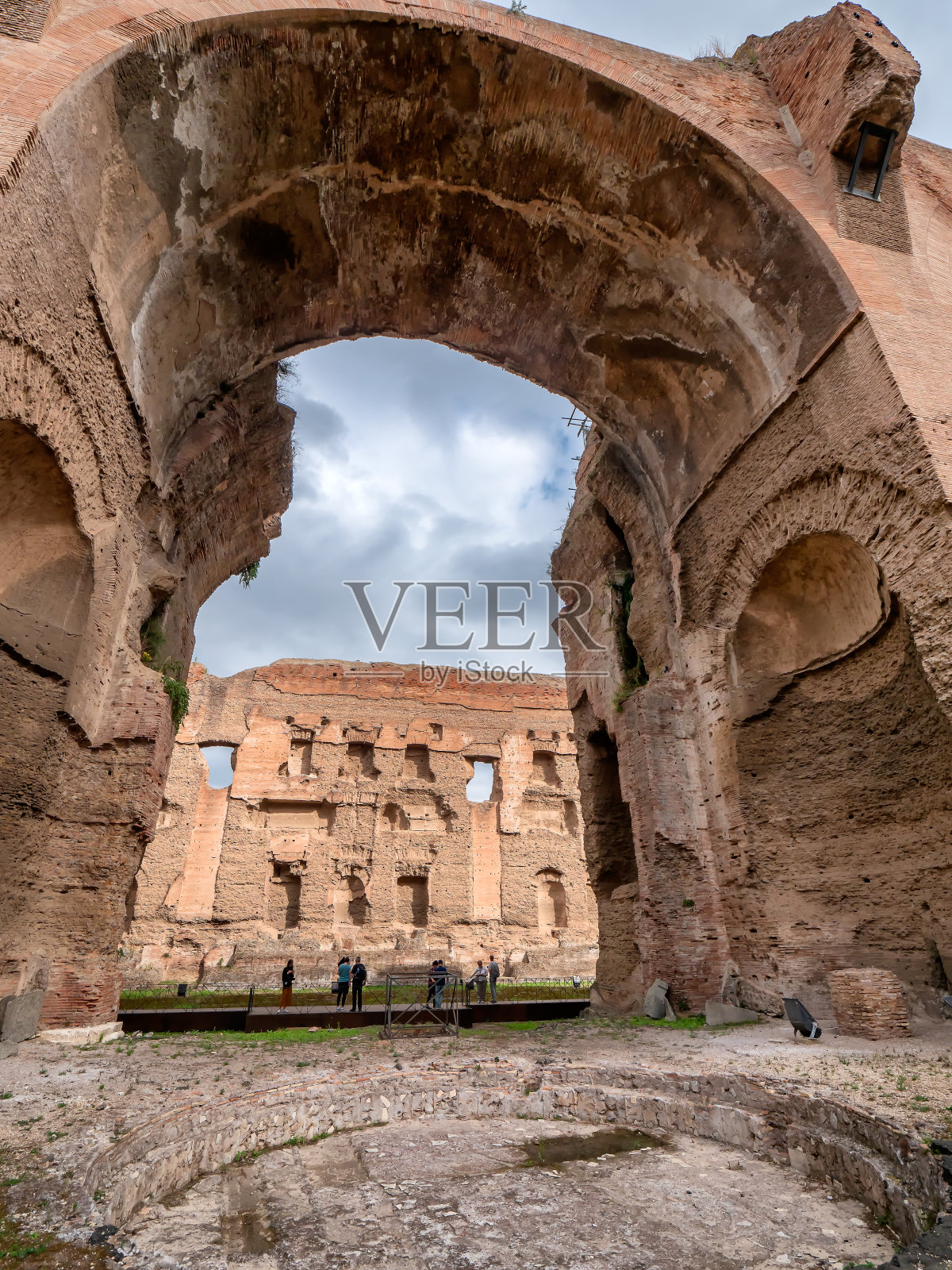 意大利古罗马的卡拉卡拉浴场照片摄影图片