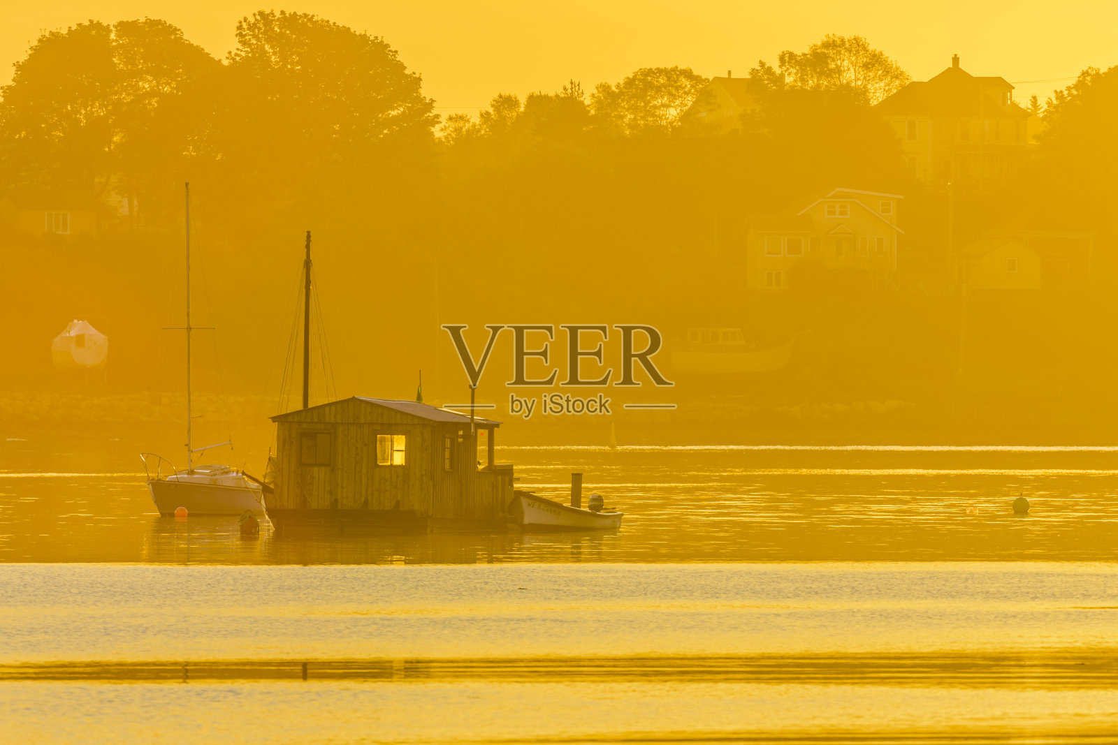 位于加拿大新斯科舍省的历史小镇吕内堡照片摄影图片