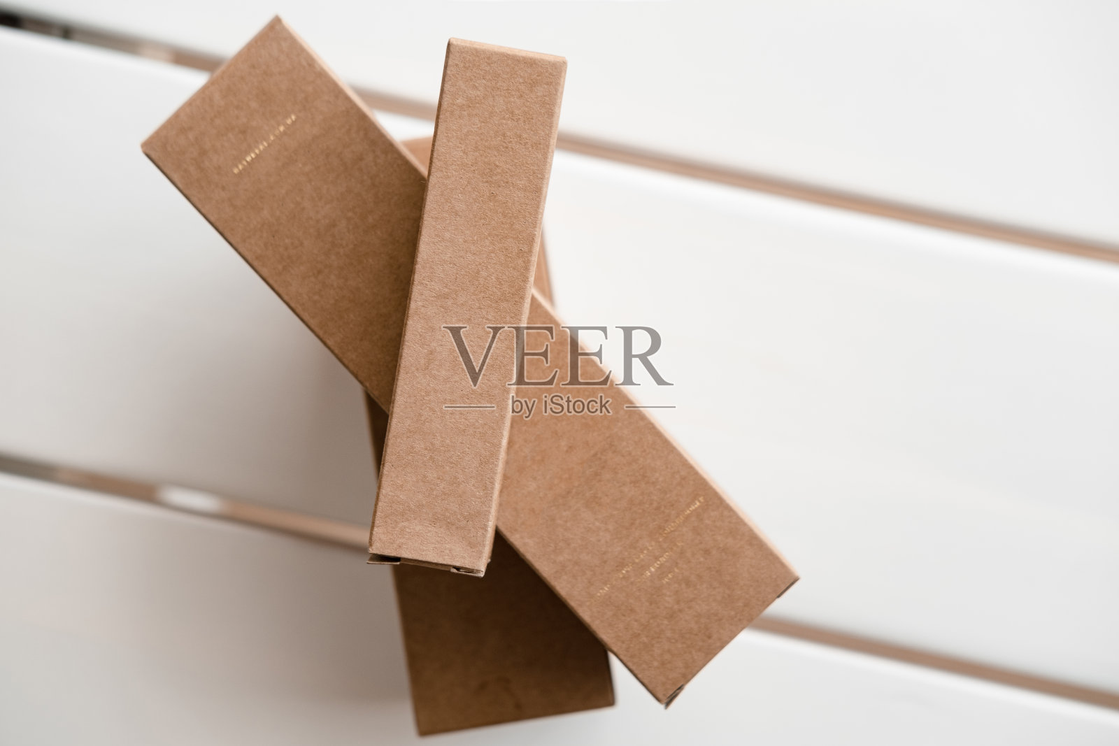 工艺纸化妆品盒,包装模型照片摄影图片