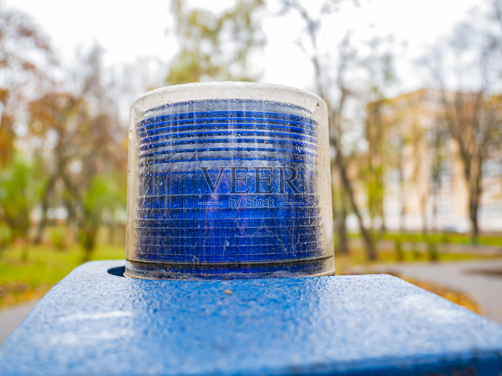 警笛灯的帽子。照片摄影图片