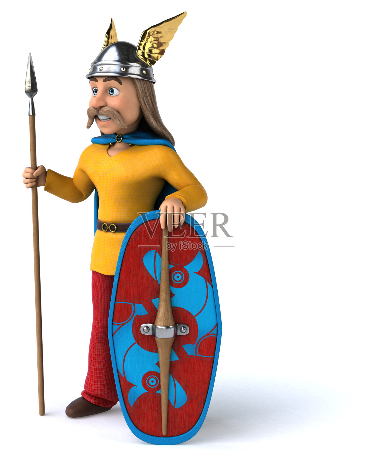 高卢乐趣- 3D插图照片摄影图片