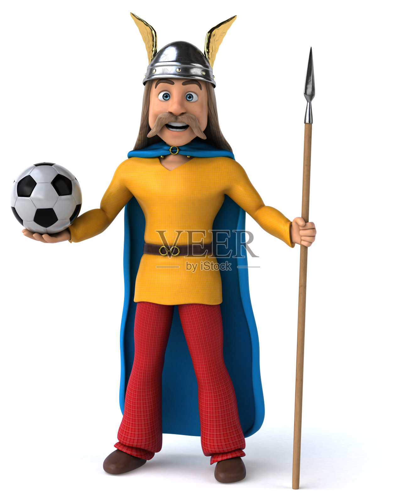 高卢乐趣- 3D插图照片摄影图片