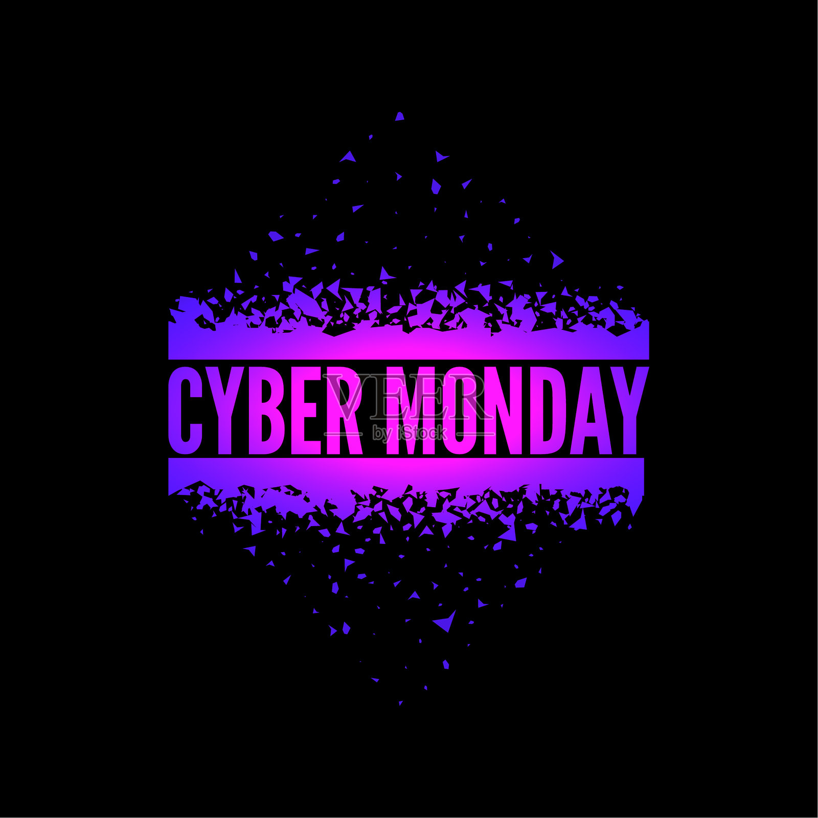 有技术电路板的网络星期一。插画图片素材