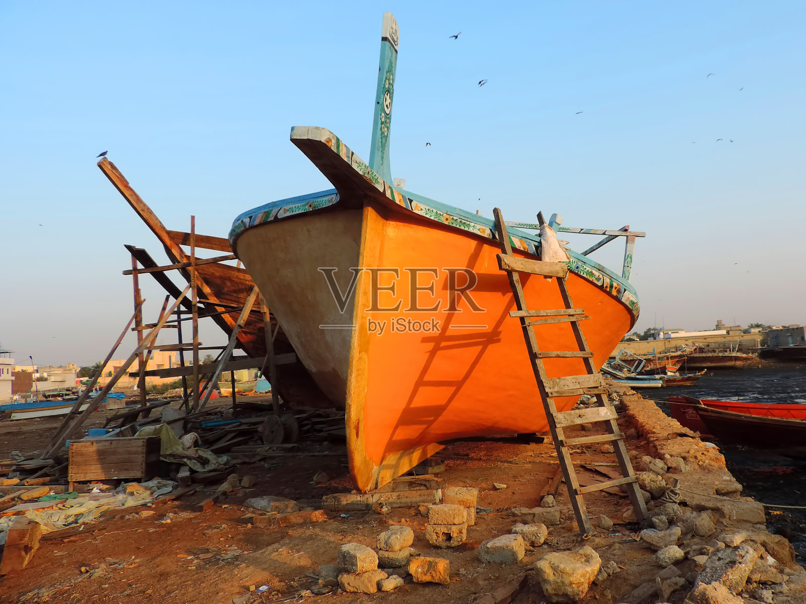 在建船照片摄影图片