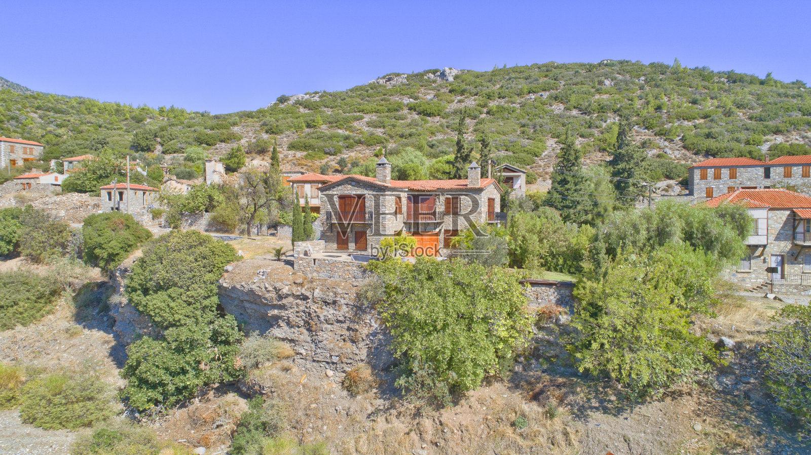 山上的历史村落照片摄影图片