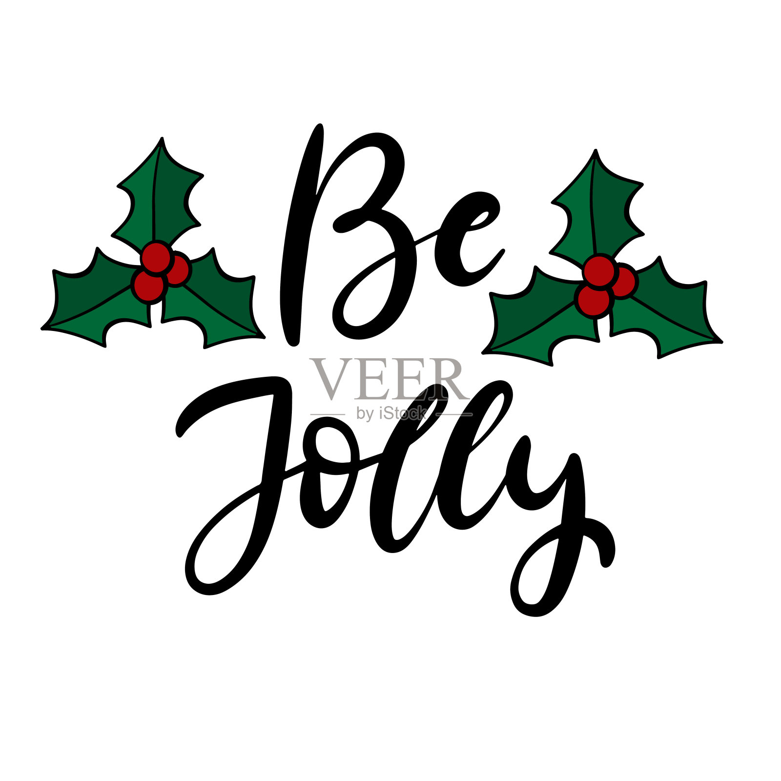 圣诞快乐,新年快乐。插画图片素材