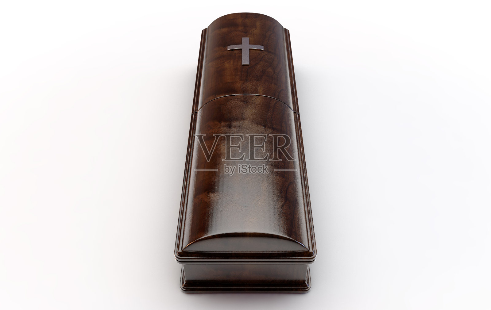 现代棺材和十字架照片摄影图片