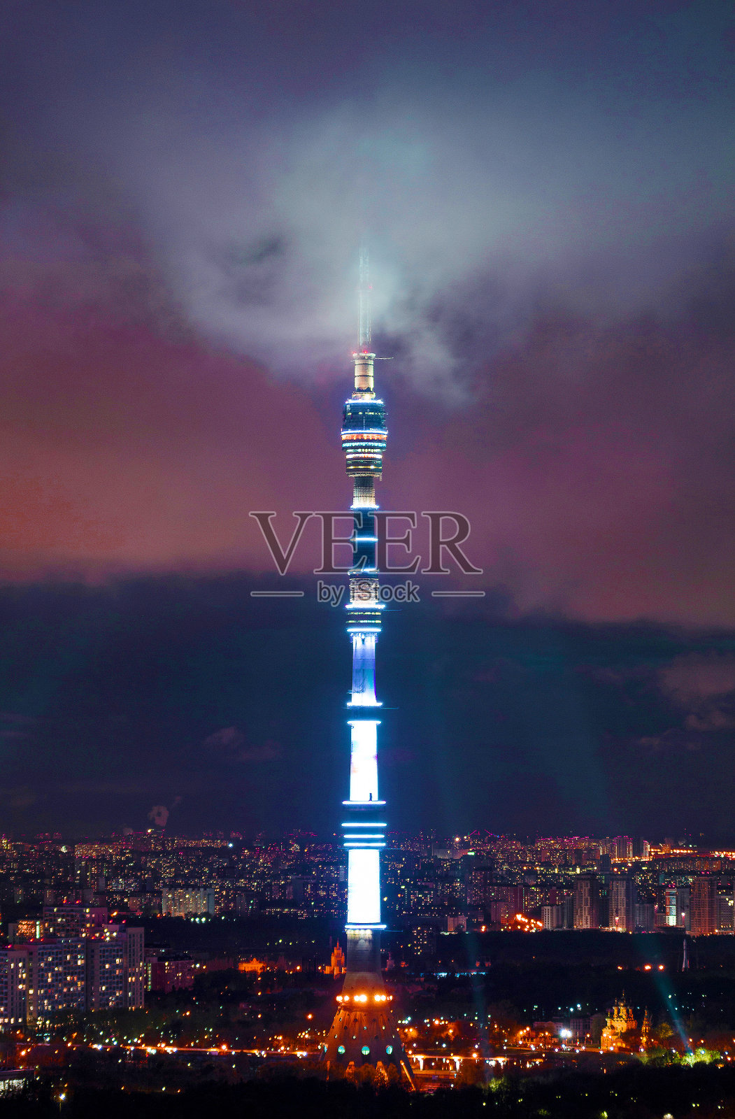 莫斯科市中心美丽的建筑照片摄影图片