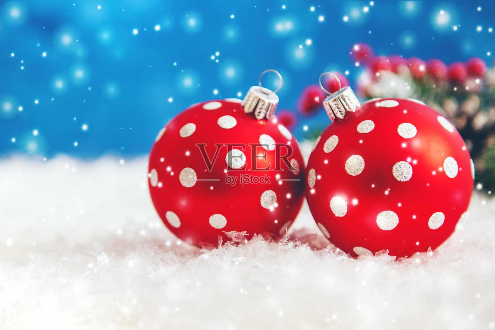 圣诞快乐,节日贺卡背景。有选择性的重点。照片摄影图片