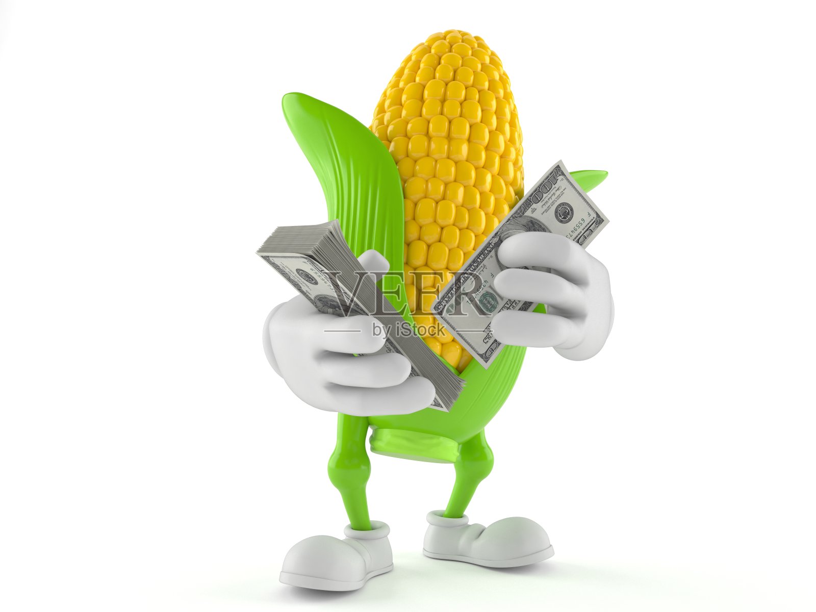 玉米字符数钱照片摄影图片