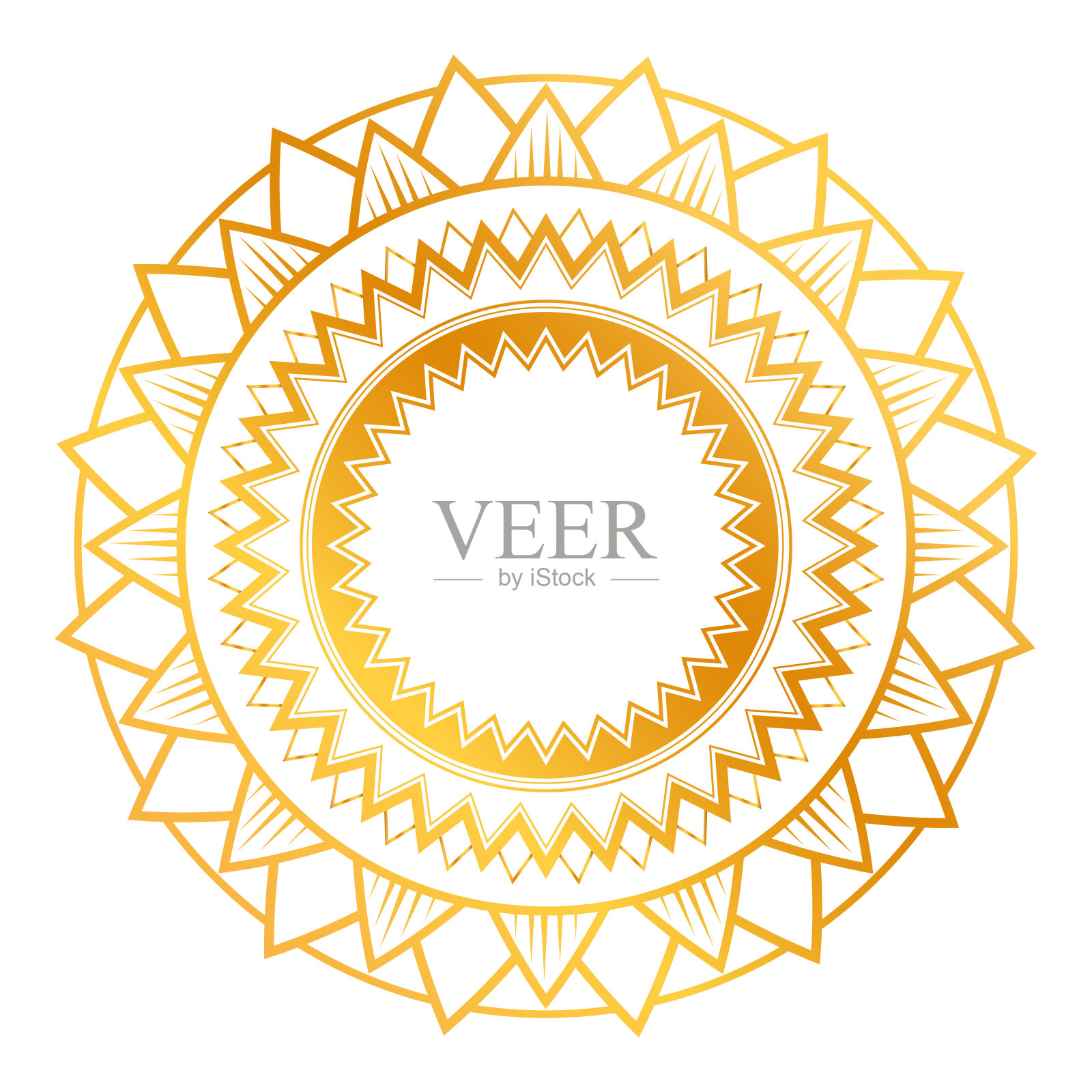 花金曼荼罗向量装饰插画图片素材