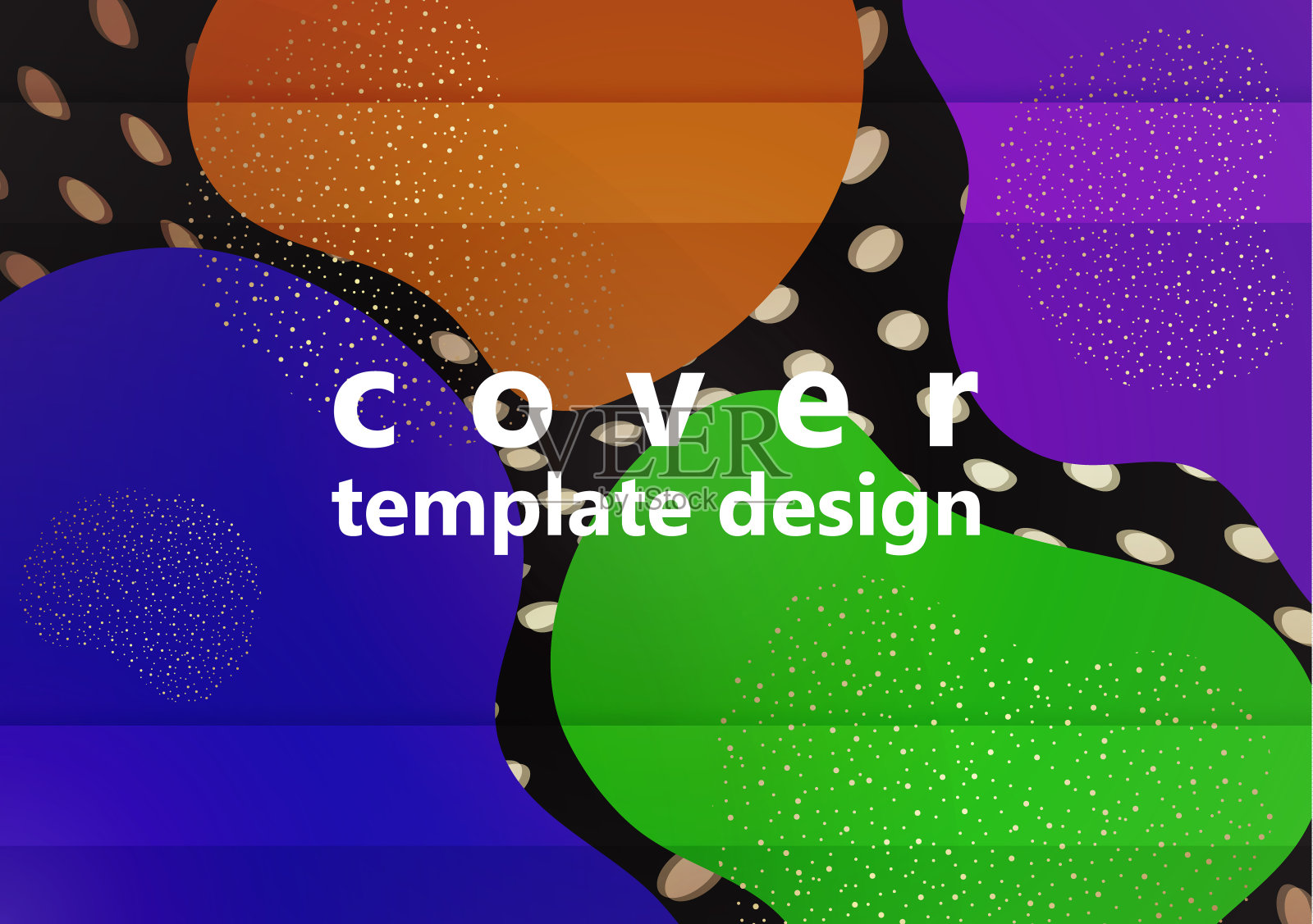 抽象流体背景构成与充满活力的颜色和动态的形状。时尚的设计模板的传单,横幅,邀请,特别优惠和更多。插画图片素材