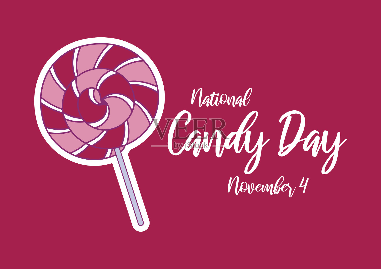 国家糖果日矢量插画图片素材