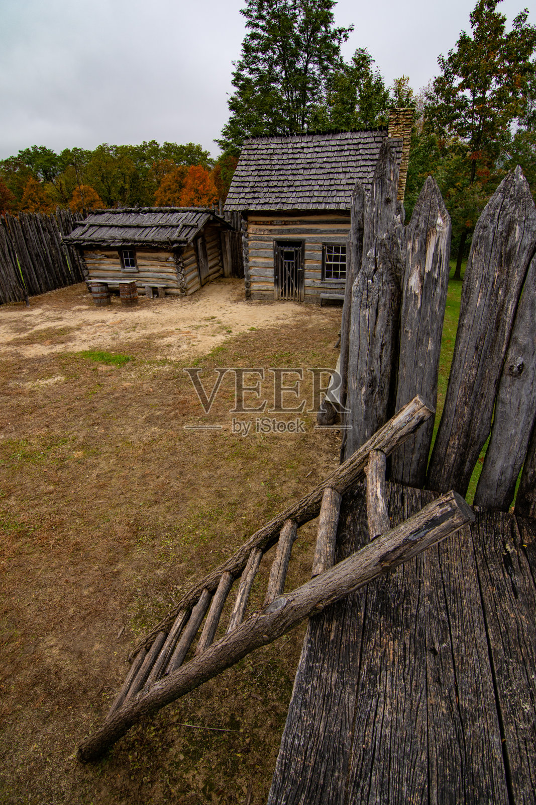 苹果河堡州立历史遗址。位于伊利诺斯州的伊丽莎白,这里是黑鹰战争的战场之一。照片摄影图片