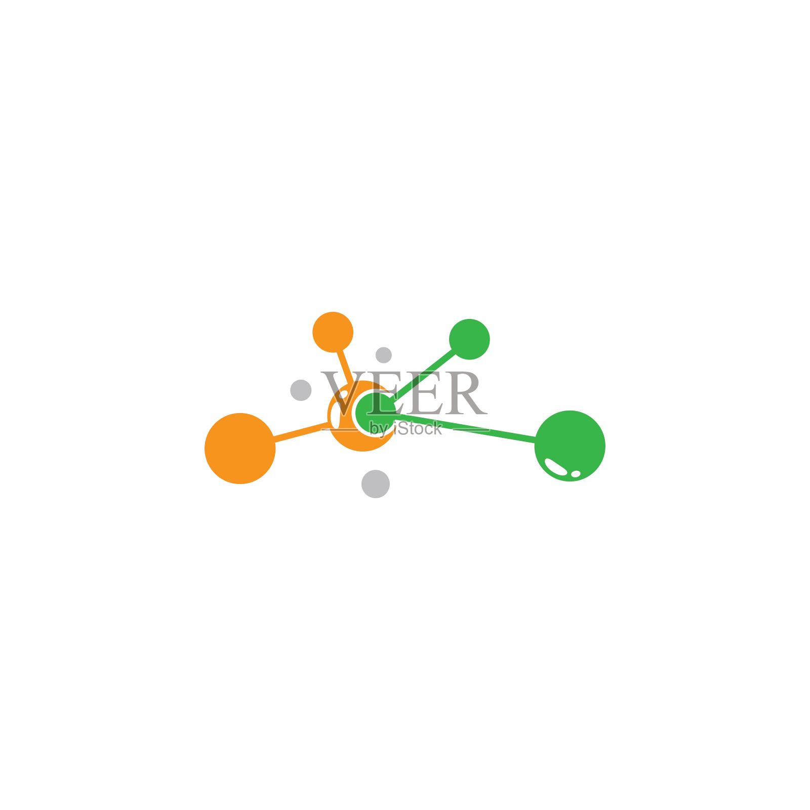 分子矢量图标插图图标素材