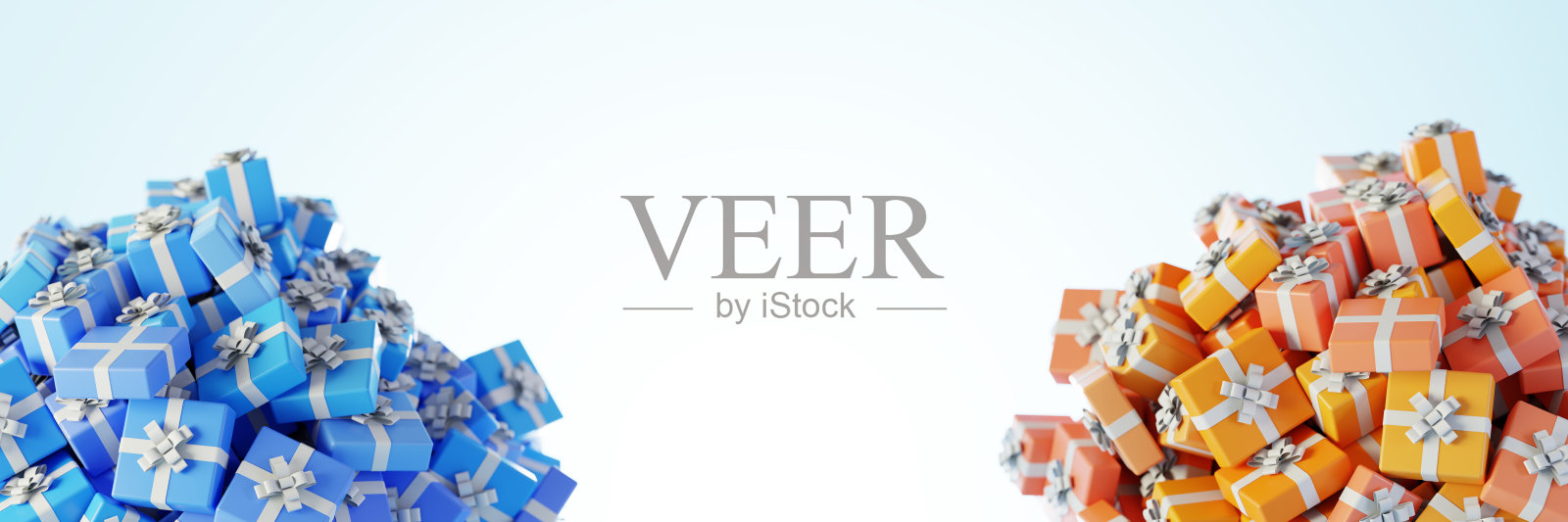 无限礼盒,圣诞和派对主题,原创3d渲染插图照片摄影图片