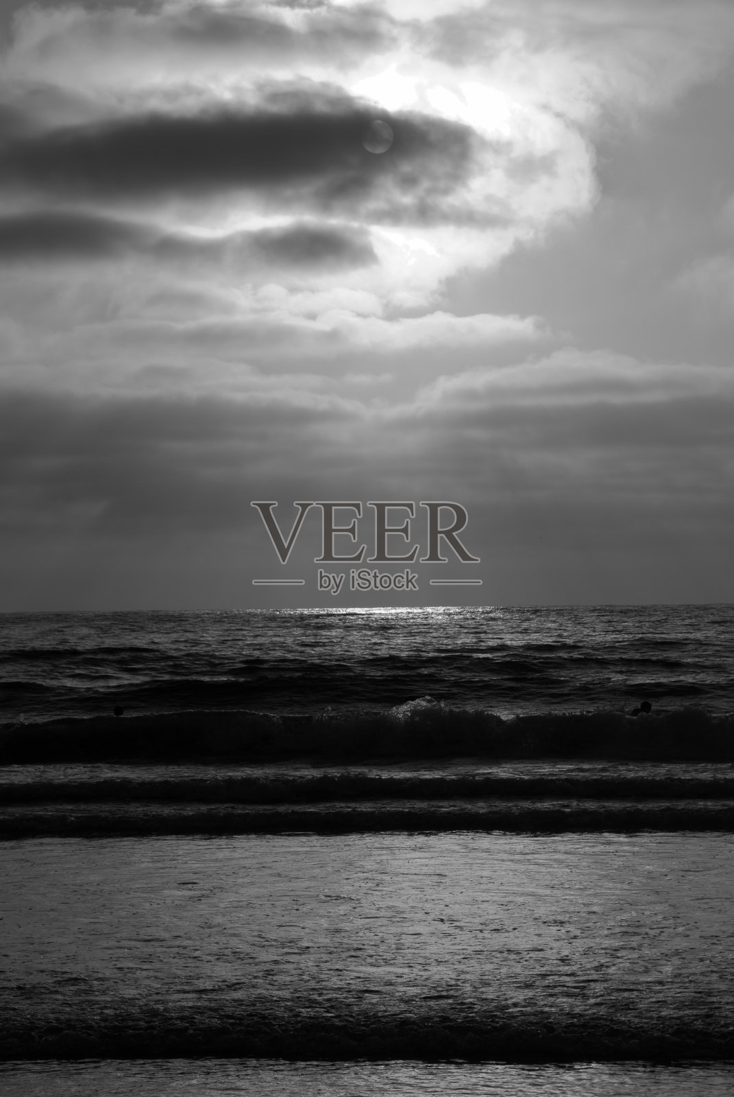 太平洋上的日落照片摄影图片