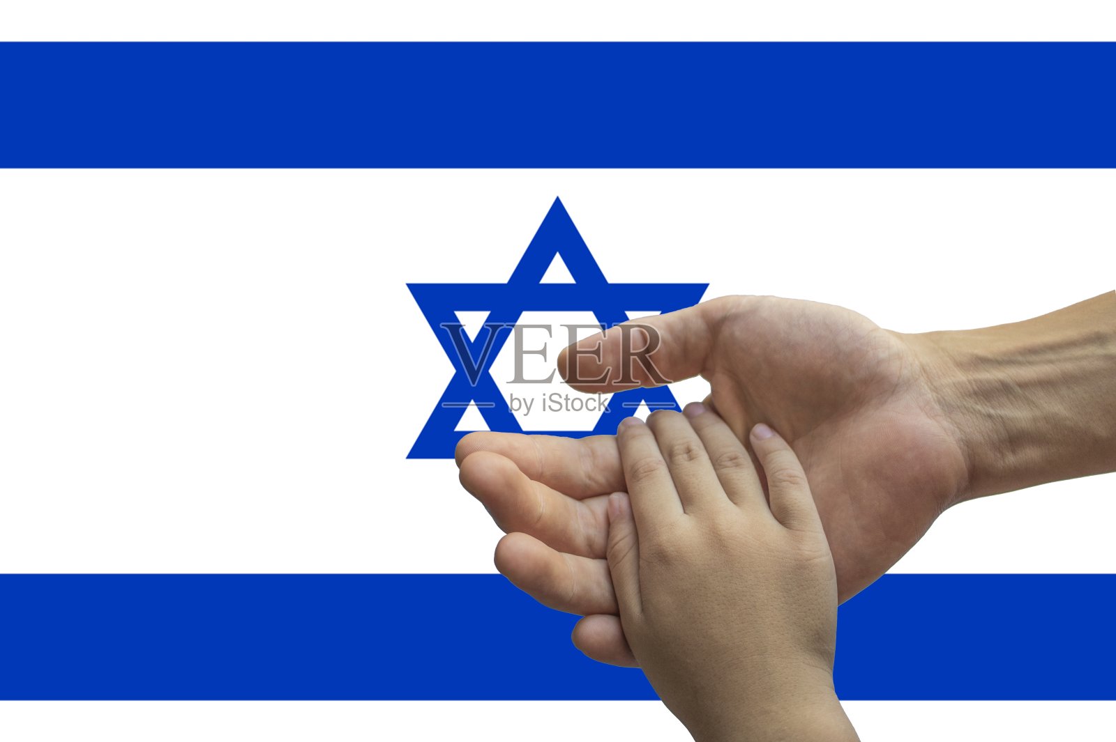 以色列国旗,一群多元文化的年轻人的融合照片摄影图片