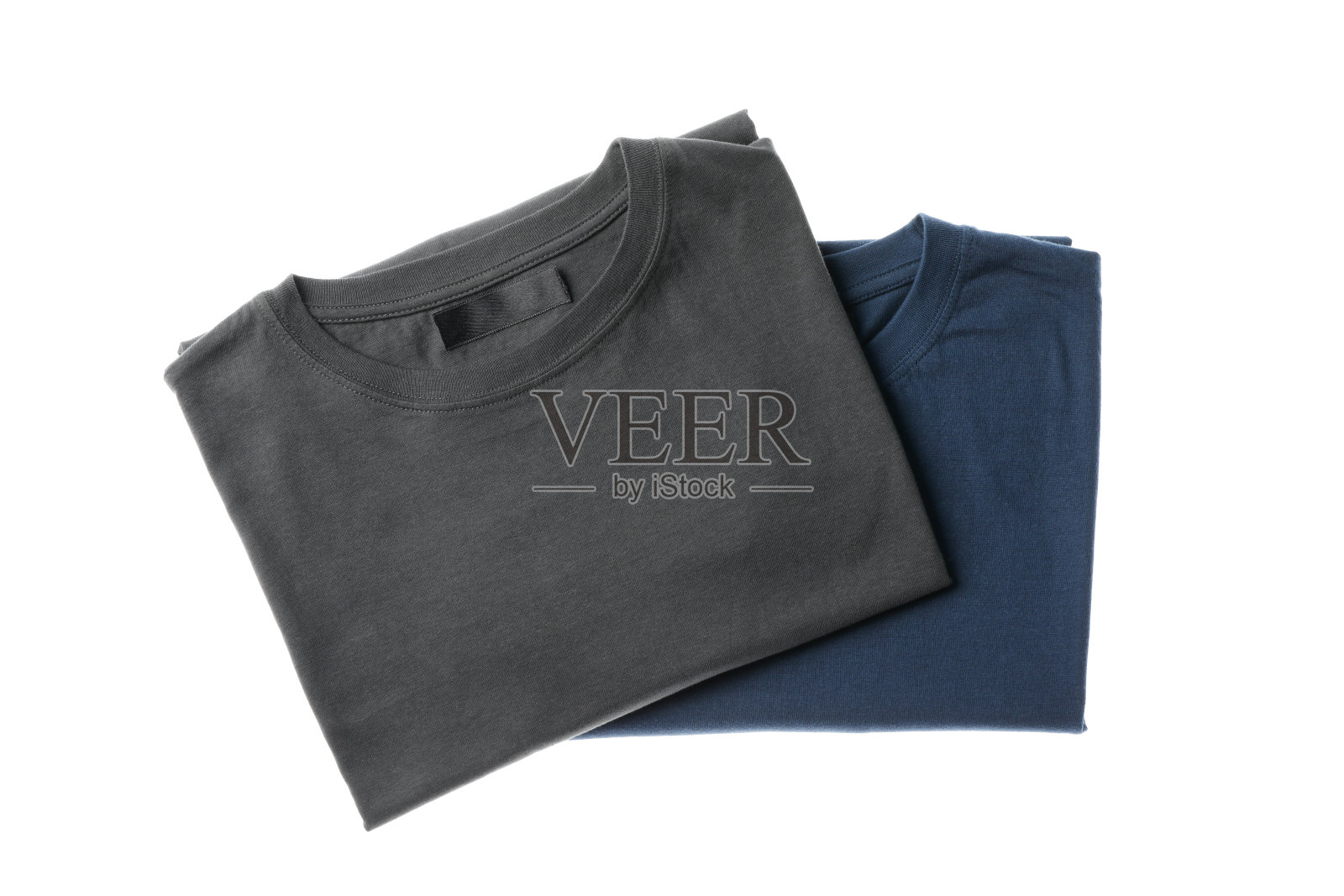 折叠t恤孤立在白色背景,文字空间照片摄影图片