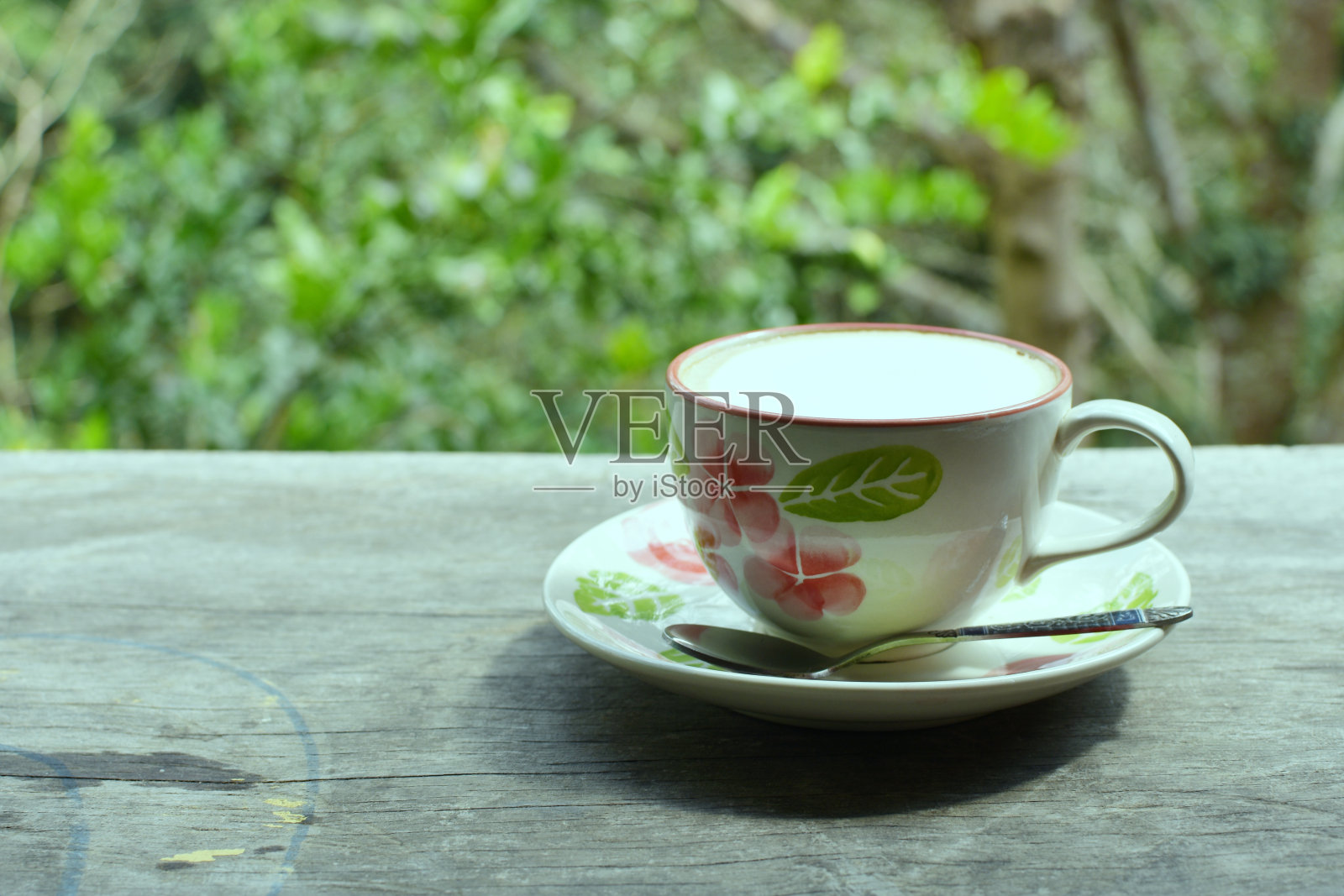 以自然为背景的早晨咖啡照片摄影图片