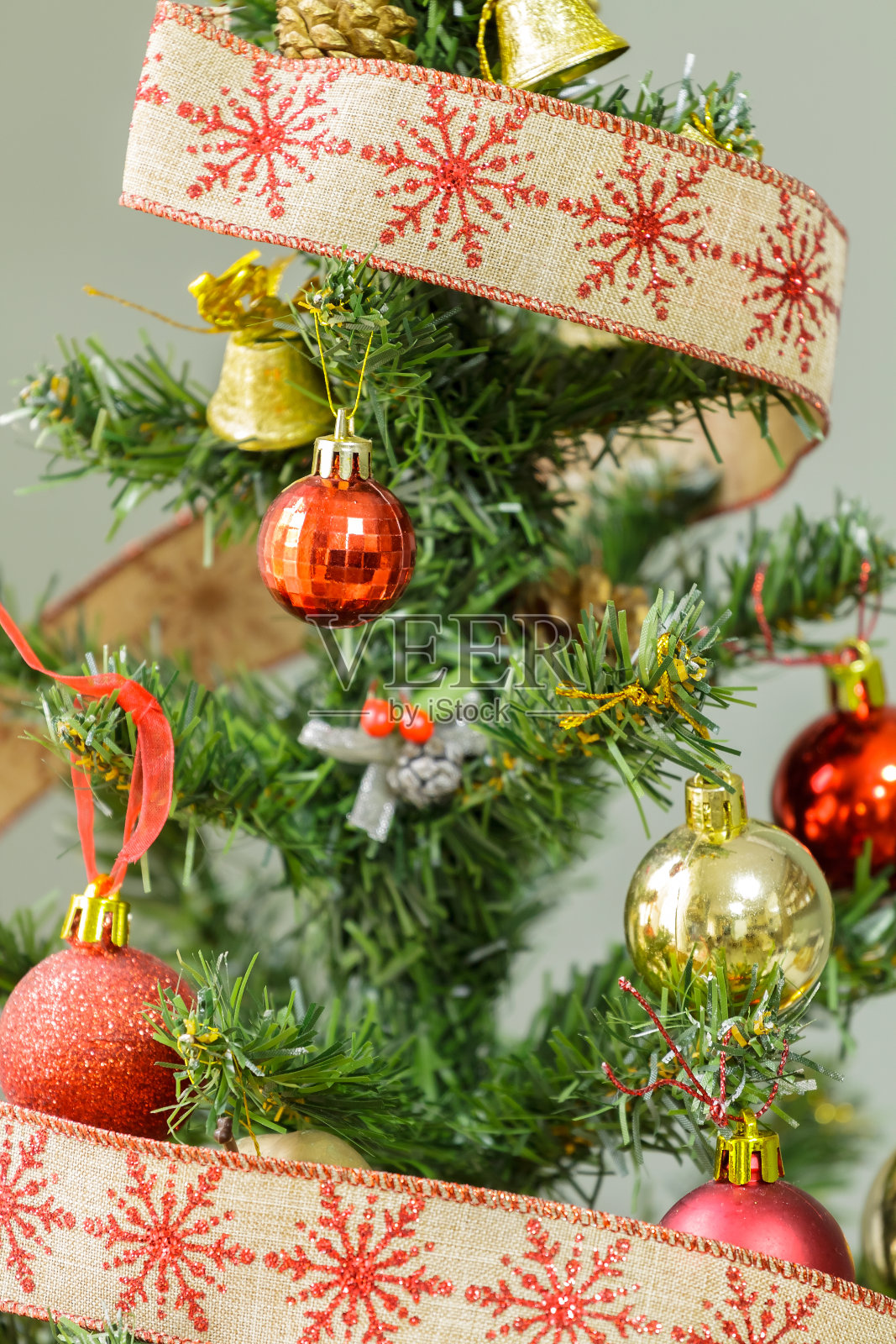 圣诞树装饰照片摄影图片