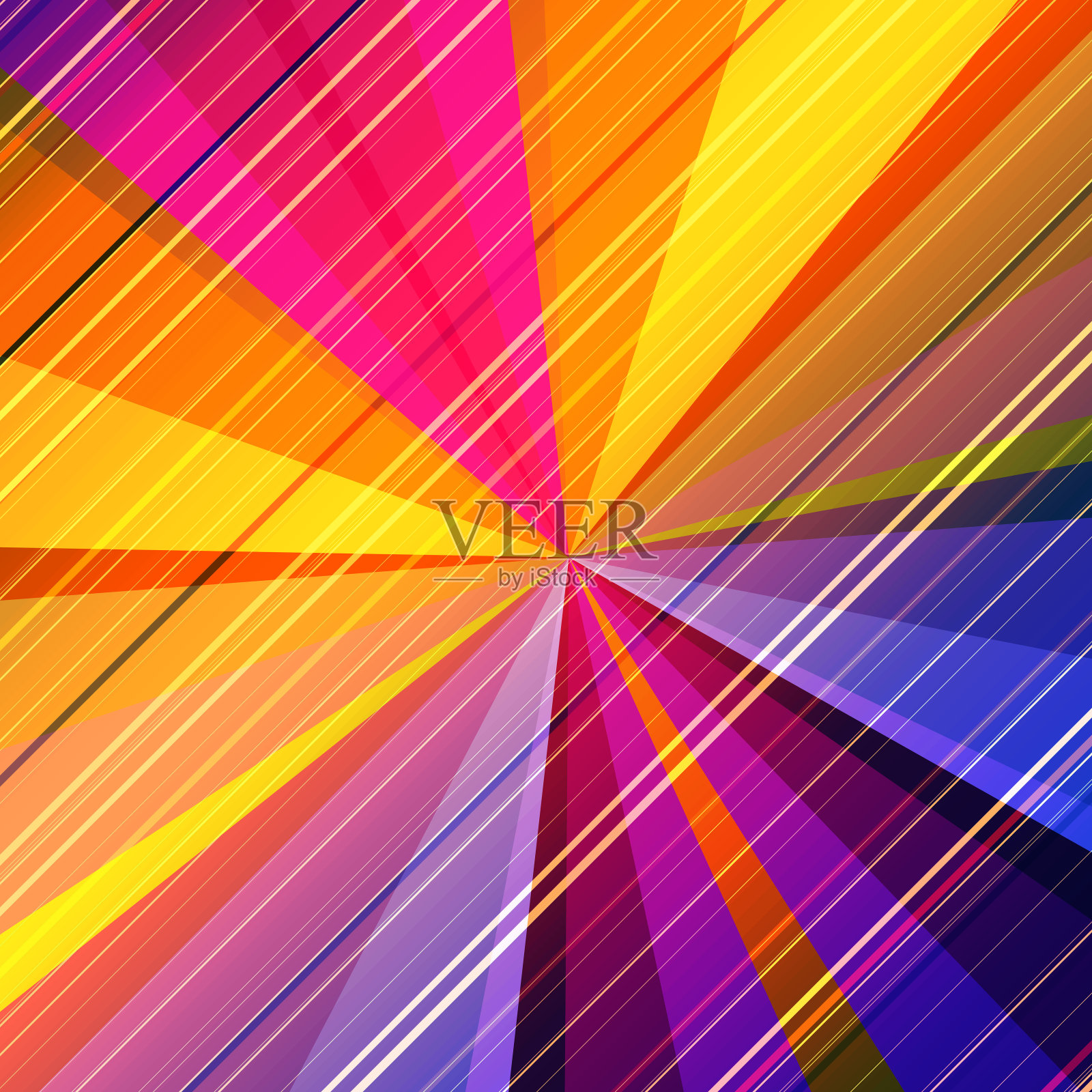 辐射射线背景。插画图片素材