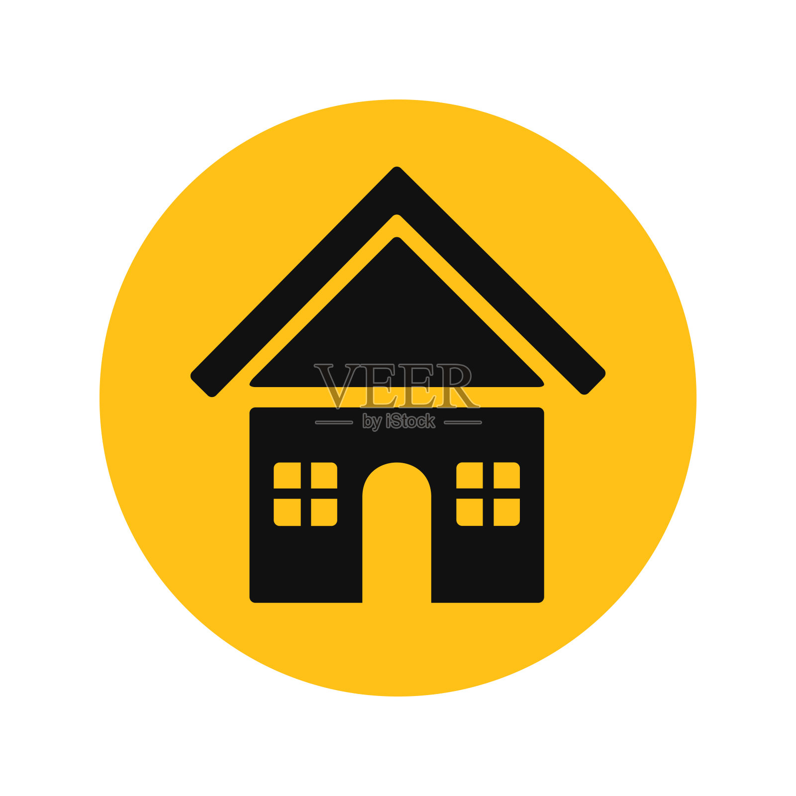 房子图标。矢量插图。图标素材