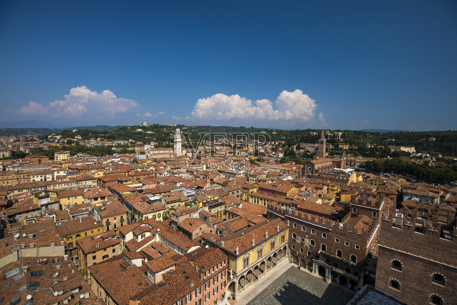 维罗纳城视图照片摄影图片