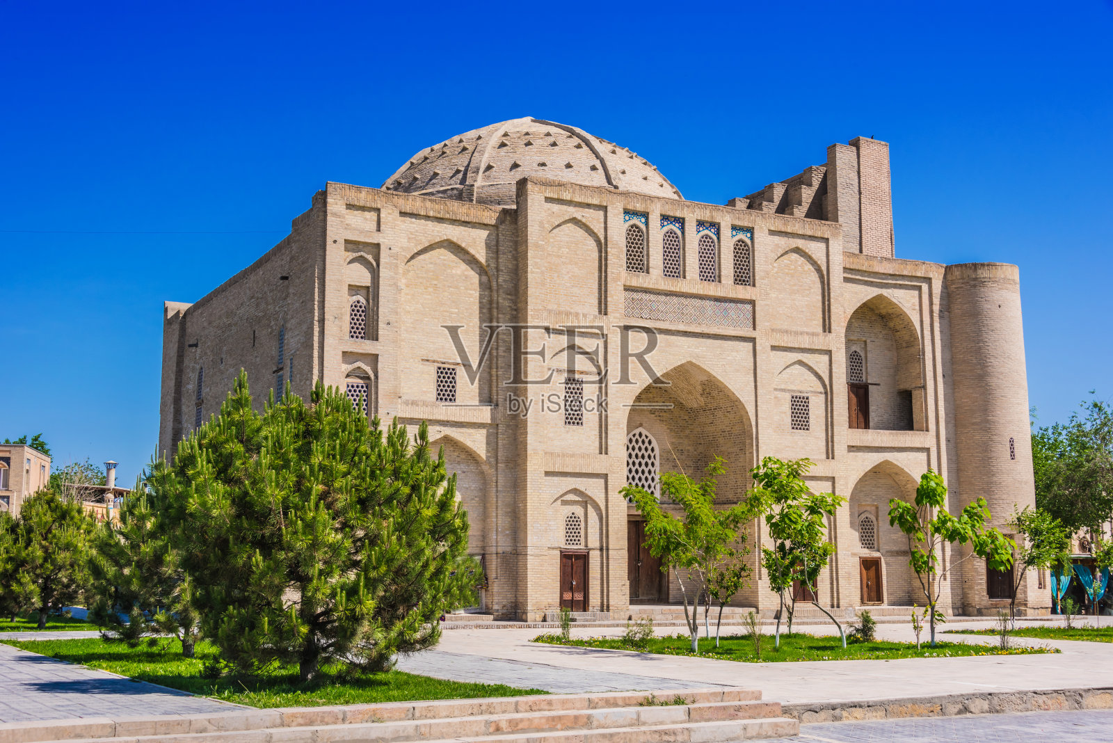 乌兹别克斯坦布哈拉历史中心建筑照片摄影图片