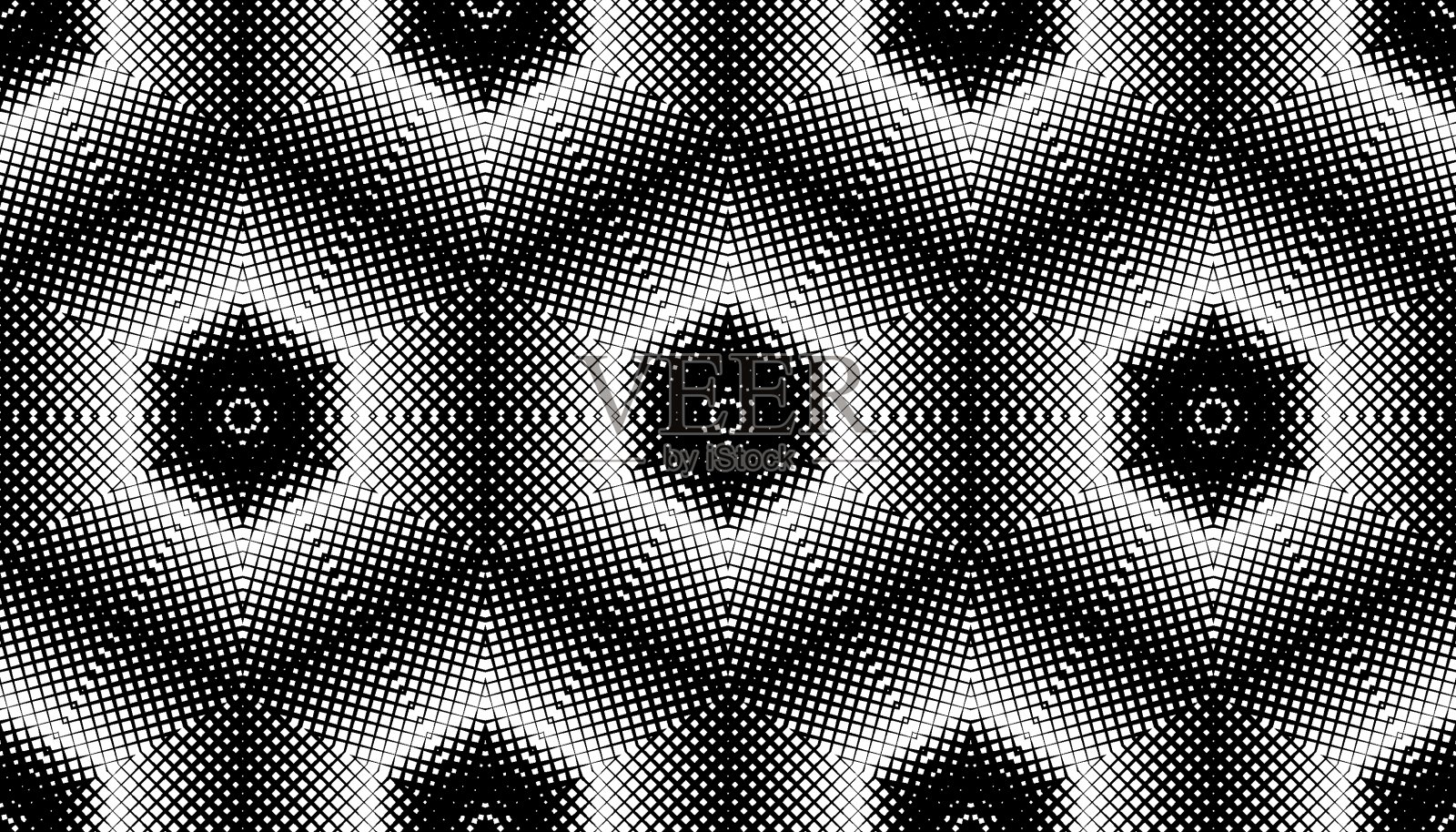 几何形状的抽象无缝图案。插画图片素材